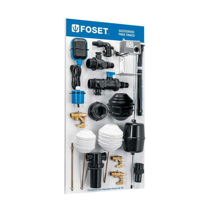 Exhibidor de accesorios para tinaco, Foset 56006 EX-ATIN-FOS