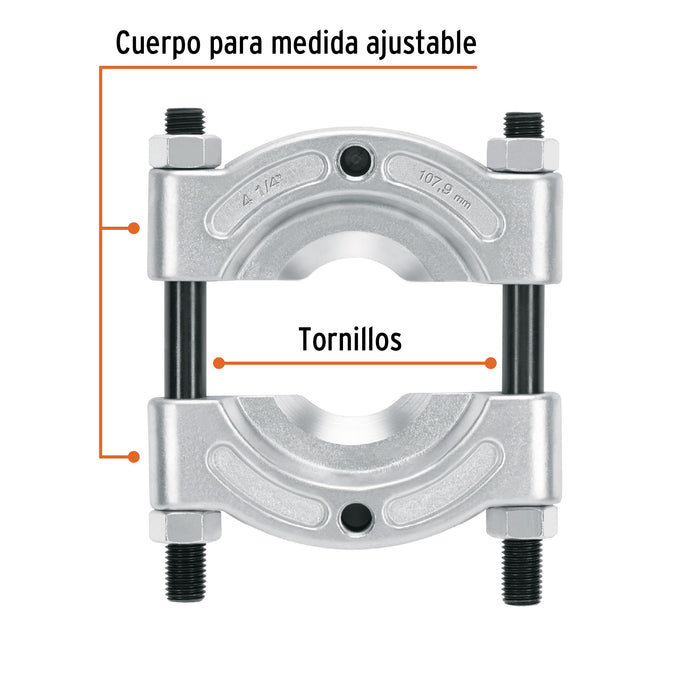 Extractor de baleros de 57 a 108 mm, Truper 14517 EX-B4