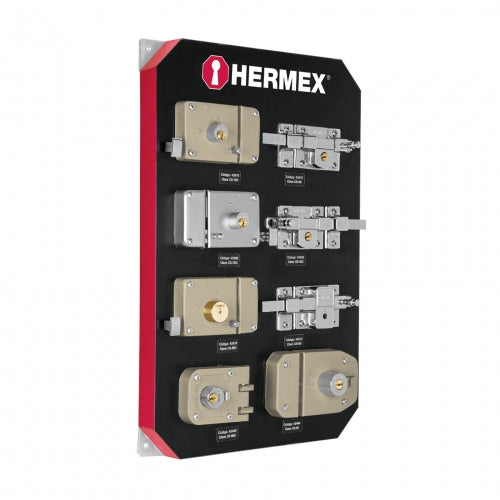 Exhibidor con cerraduras, Hermex 56363 EX-HE-SB