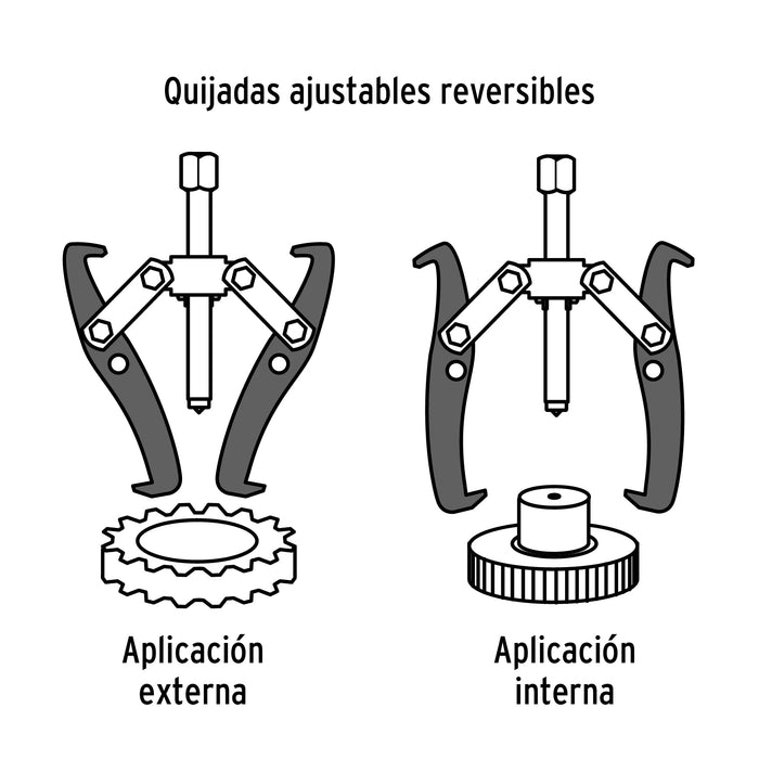 Extractor de poleas, 3 quijadas, 4', Truper 14503 EX-P4