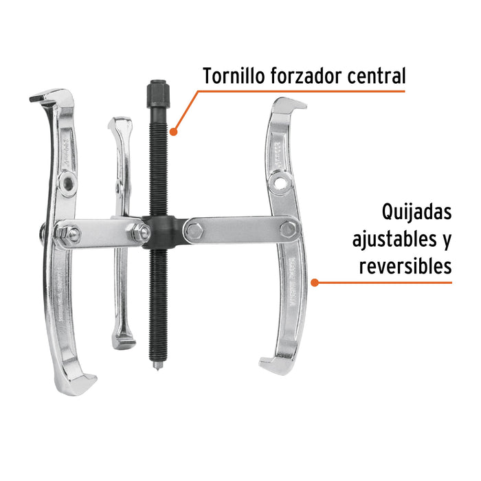 Extractor de poleas, 3 quijadas, 6', Truper 14506 EX-P6