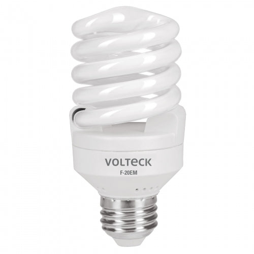 Lámpara espiral mini T2 20 W luz de día en blíster, Volteck 48206 F-20EM