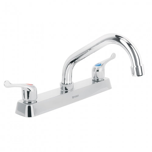 Mezcladora 8' p/fregadero, cuello corto, manerales palanca 45609 F-317P