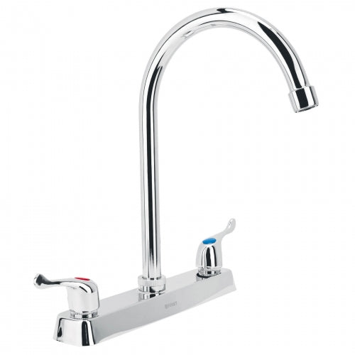 Mezcladora 8' p/fregadero, cuello curvo, manerales palanca 45618 F-320P