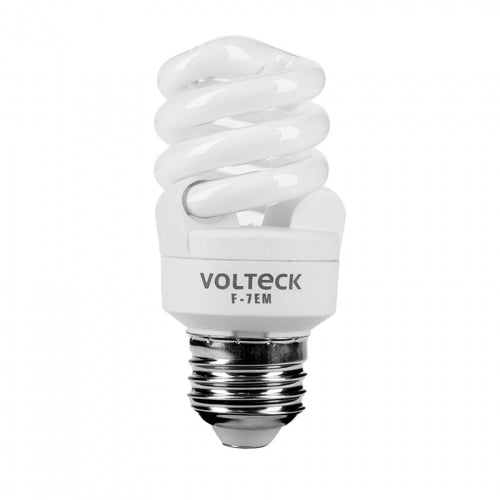 Lámpara espiral mini T2 7 W luz de día en blíster, Volteck 48202 F-7EM