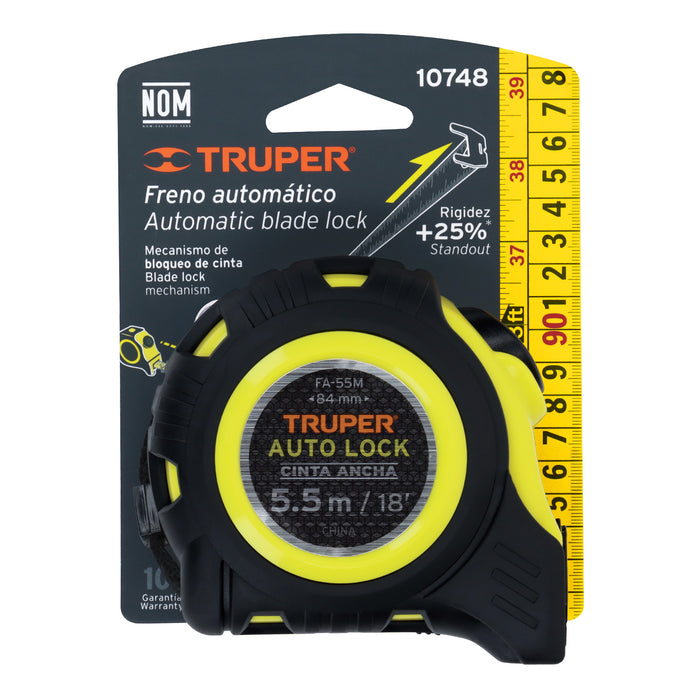 Flexómetro Auto-Lock contra impactos 5.5 m cinta 25 mm 10748 FA-55M