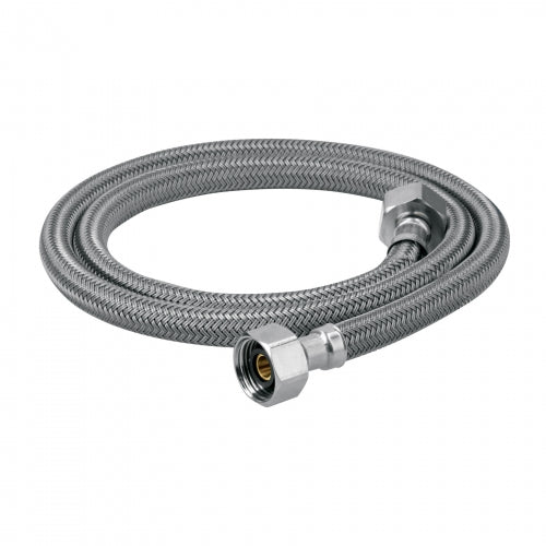 Manguera lavabo/fregadero, vinilo gris, 1/2' x 1/2', 100 cm 49529 FFR-100V