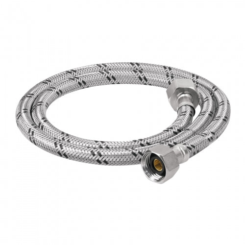 Manguera lavabo/fregadero, acero inox, 1/2' x 1/2', 100 cm 49526 FFR-100X
