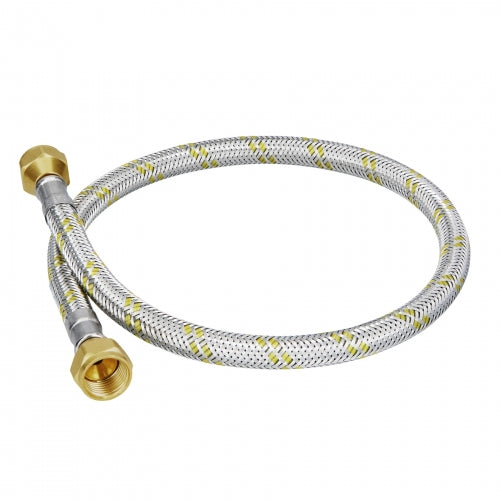 Manguera para gas, acero inox, 3/8' x 3/8', 60 cm, Foset 49514 FGA-06X