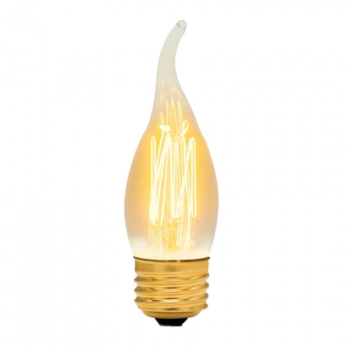 Lámpara incandescente vintage 40 W tipo flama, Volteck 47108 FIV-40F