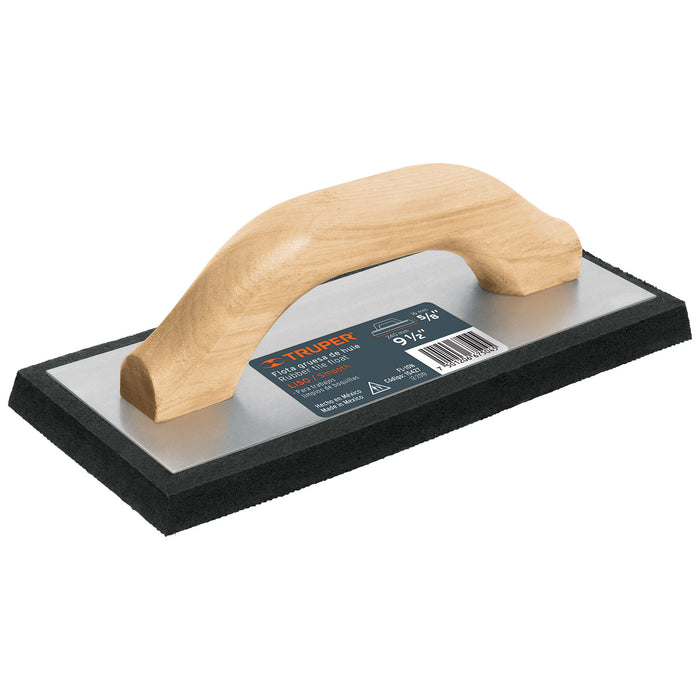 Flota de hule 9-1/2', espesor 5/8', acabado fino, Truper 15427 FL-10N