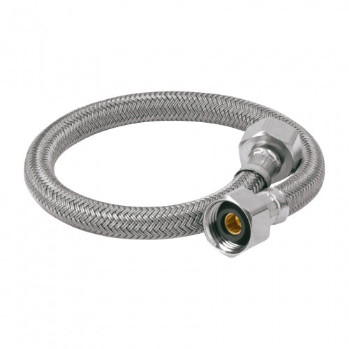 Manguera lavabo/fregadero, vinilo gris, 1/2' x 1/2', 40 cm 49178 FLA-40V