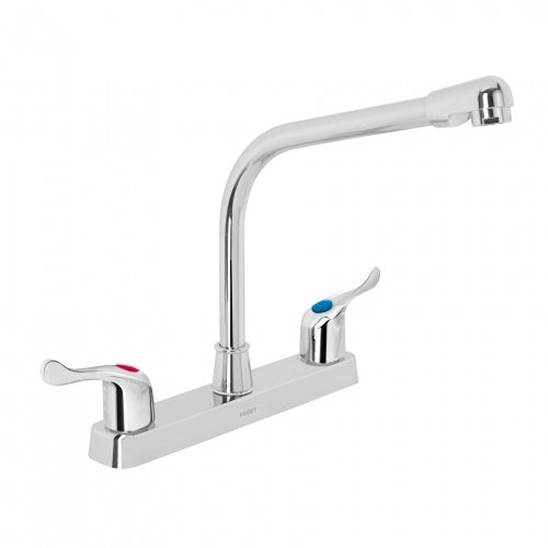 Mezcladora plástica 8' cuello cobra para fregadero, palanca 45516 FP-319P