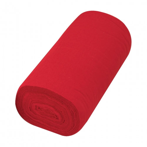 Rollo de 50 m de franela roja de algodón, Klintek 57002 FRA-50R