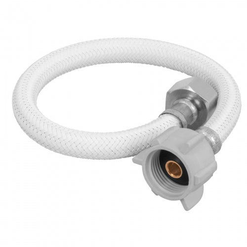 Manguera p/WC, vinilo blanco, 1/2x7/8', 35cm, plástico/latón 45311 FWC-P35B