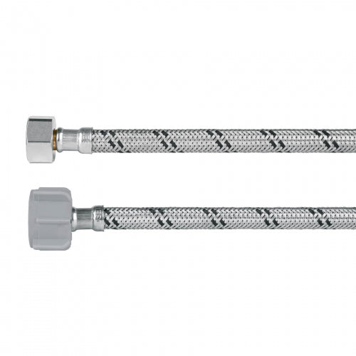 Manguera p/WC, acero inox, 1/2'x7/8', 50 cm, plástico/latón 46422 FWC-P50X