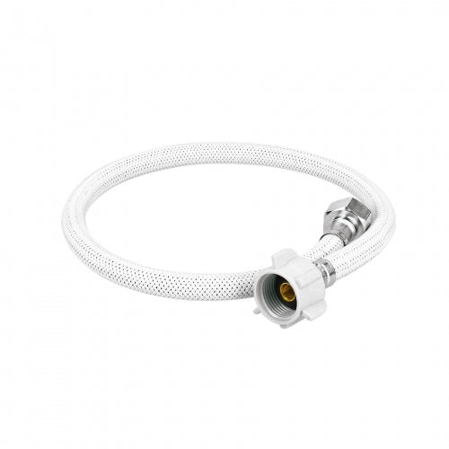 Manguera p/WC vinilo blanco 1/2'x7/8', 60cm, plástico/latón 49522 FWC-P60B