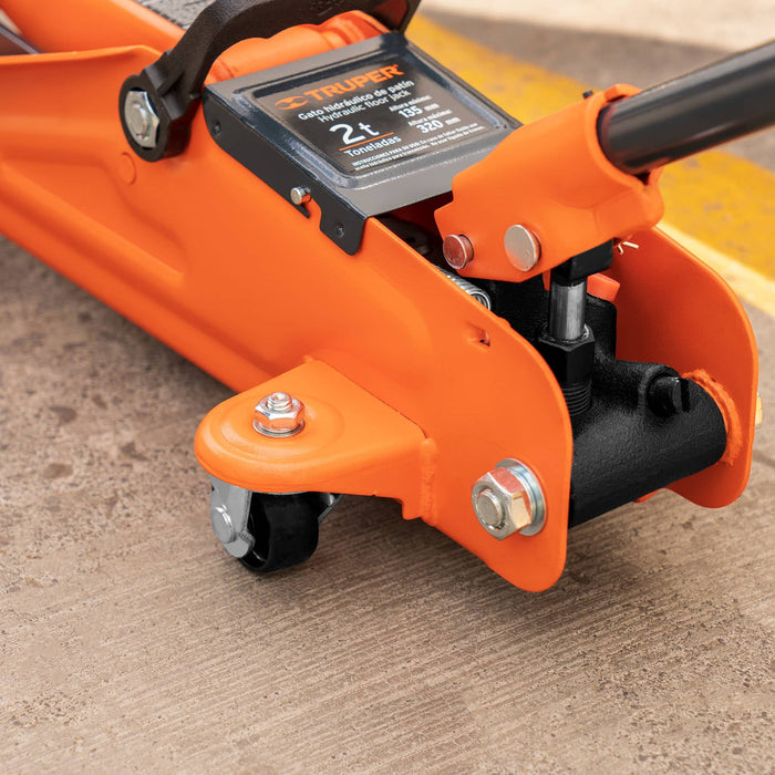 Gato hidráulico de patín, 2t, 30 movimientos, Truper 14944 GAPA-2E