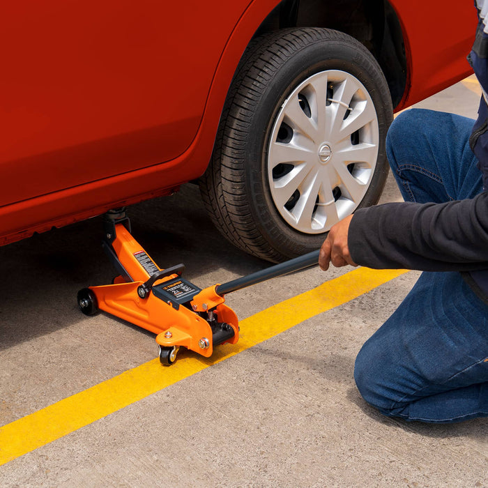 Gato hidráulico de patín, 2t, 30 movimientos, Truper 14944 GAPA-2E