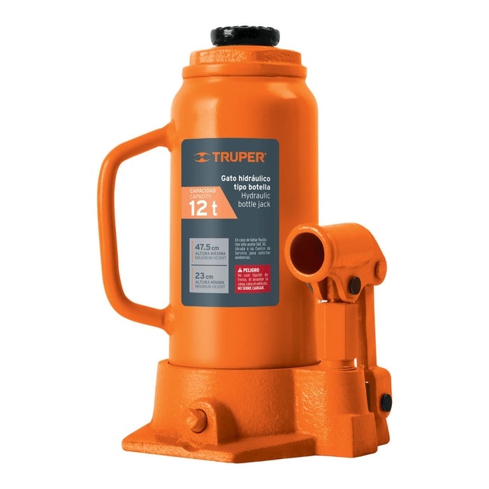 Gato hidráulico de botella de 12 Ton, Truper 14818 GAT-12