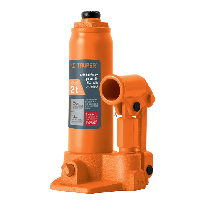 Gato hidráulico de botella de 2 Ton, Truper 14810 GAT-2
