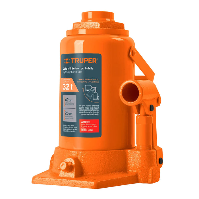 Gato hidráulico de botella de 32 Ton, Truper 14819 GAT-32