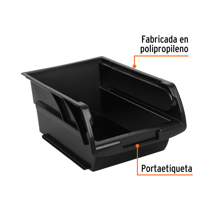 Gaveta apilable de plástico, 34 x 21 x 15 cm, Truper 10891 GAV-4