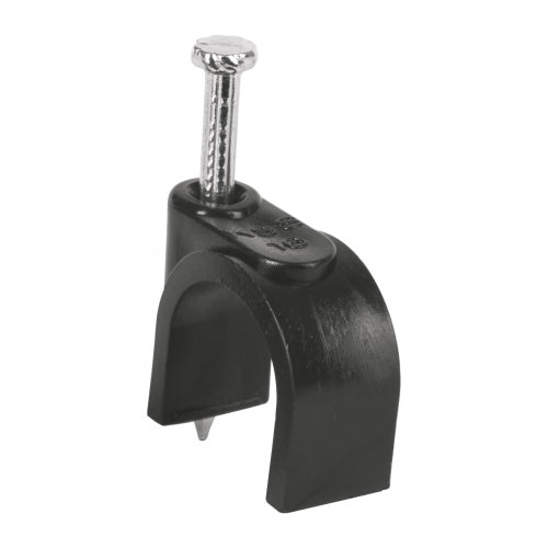Bolsa con 20 grapas negras de 16 mm para cable redondo 48284 GCU-16N