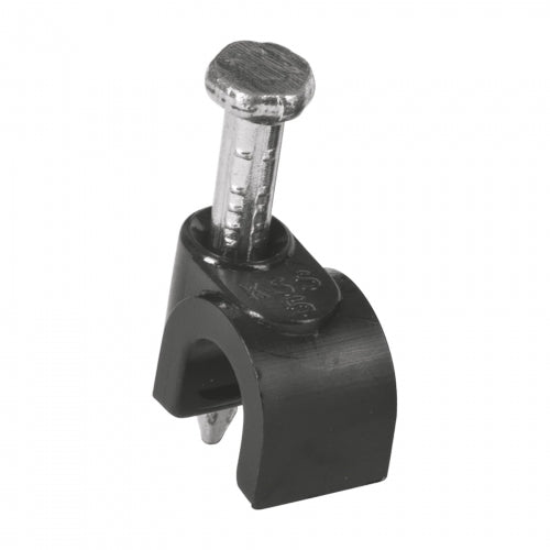 Bolsa con 20 grapas negras de 5 mm para cable redondo 48280 GCU-5N
