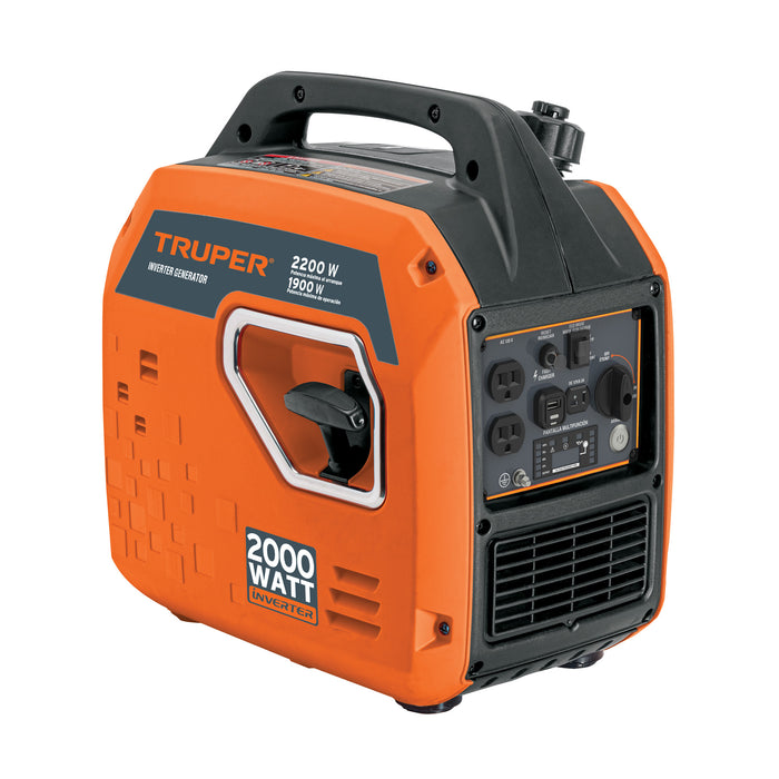 Generador silencioso inverter 2200W, 80 cc, enc. electrónico 103279 GEN-201