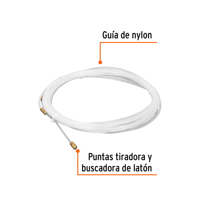 Guía de nylon de 10 m para cable, Truper 17755 GNY-10