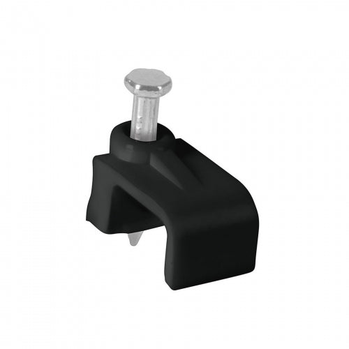 Bolsa con 20 grapas negras de 6 x 9.5 mm para cable plano 48035 GPL-10N
