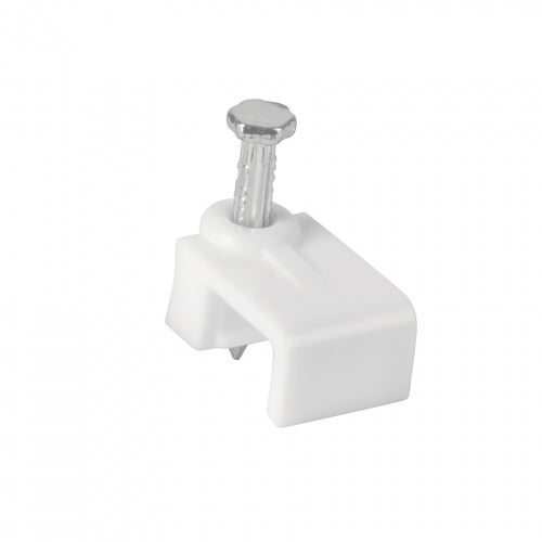 Bolsa con 20 grapas blancas de 5 x 8.5 mm para cable plano 48278 GPL-8B