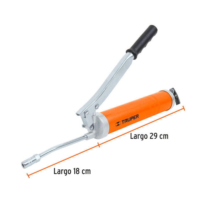 Inyectora de grasa 14 oz, 8000 PSI con grip antiderrapante 14860 GRAS-14