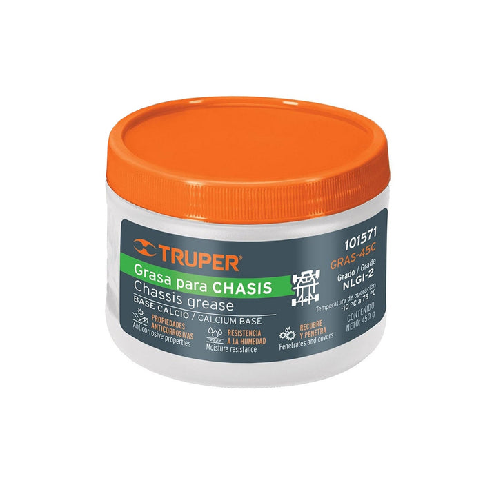 Grasa lubricante para chasis, base calcio, 450 g, Truper 101571 GRAS-45C