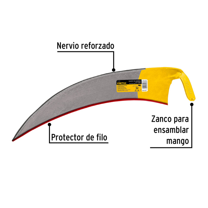 Guadaña tipo austriaca de 26' sin mango, Pretul 27040 GT-26P