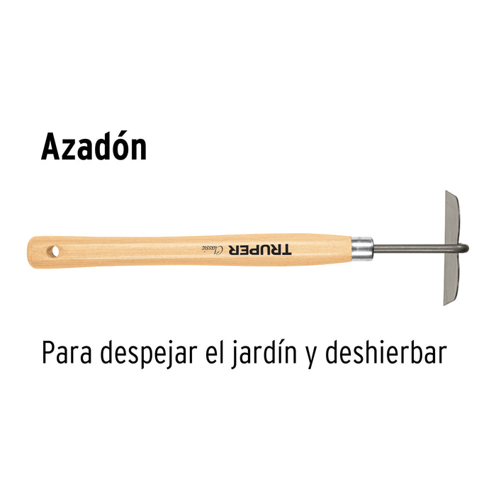 Azadón para jardín, mango de 12-1/4', Truper 15038 GTL-HO