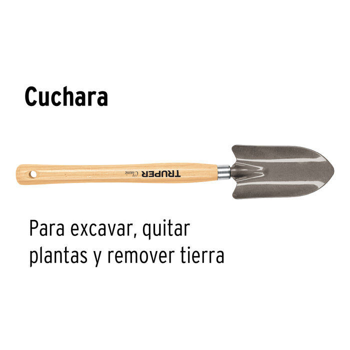 Cuchara para jardín, mango de 15', Truper 15032 GTL-SH