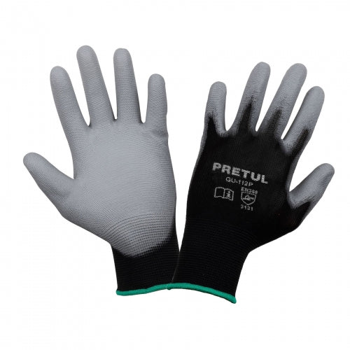 Guantes de nylon recubiertos de poliuretano, M, Pretul 20030 GU-112P