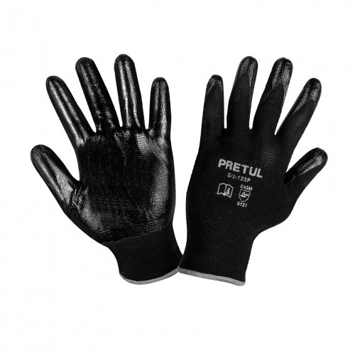Guantes de nylon recubiertos de nitrilo, G, Pretul 20028 GU-123P