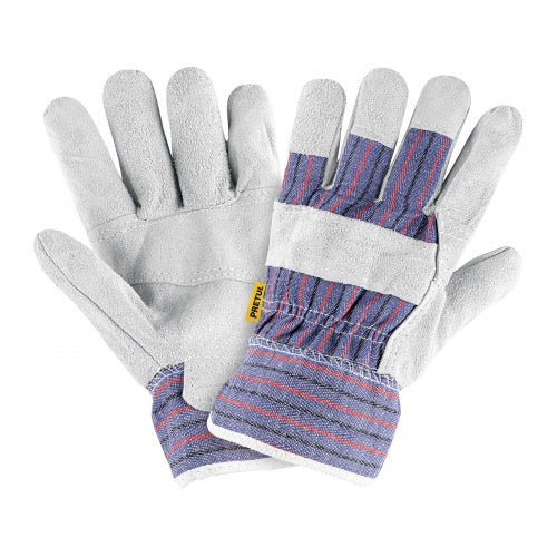 Guantes de carnaza y loneta, unitalla, Pretul 29976 GU-235P