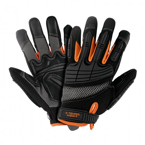 Guantes para mecánicos con protección anti-impacto, Truper 15158 GU-665