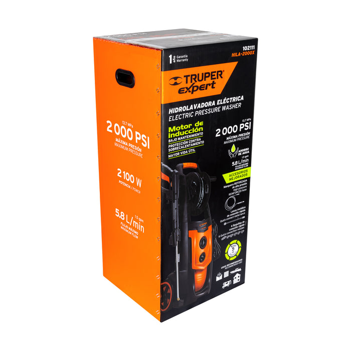 Hidrolavadora eléctrica 2000 PSI, Truper 101595 HILA-2000