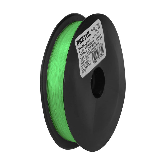 Carrete con 100 m de hilo para pesca verde calibre 0.40 mm 22059 HIPE-40V