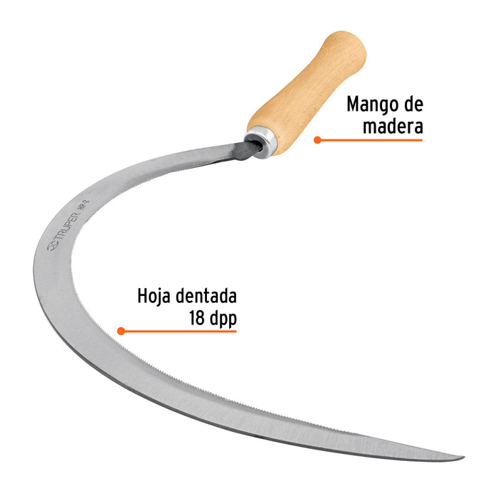 Hoz dentada # 2, 20', Truper 15122 HP-2