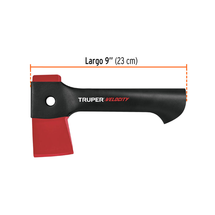 Hacha cazadora 1 lb mango de nylon de 14', Truper Velocity 100175 HVE-1