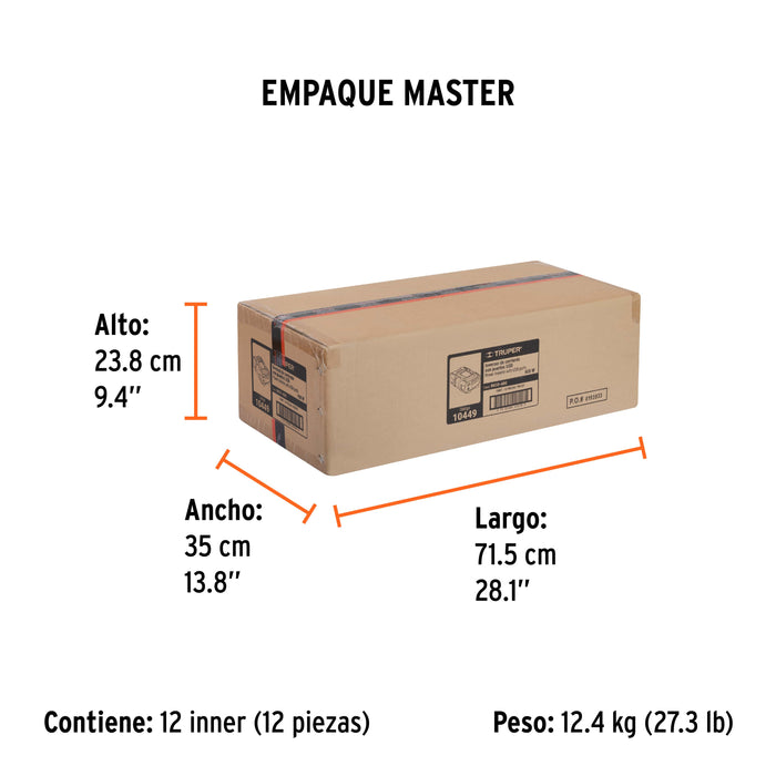 Inversor de corriente de 400 W con puertos USB, Truper 10449 INCO-400