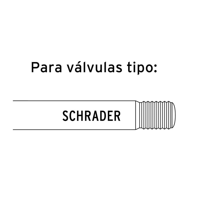 Inflador calibrador de cabeza doble, profesional,1/4' NPT 19028 INFCA