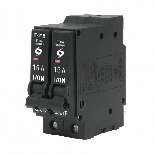 Interruptor termomagnético 2 polos 15 A, Volteck 46703 IT-215
