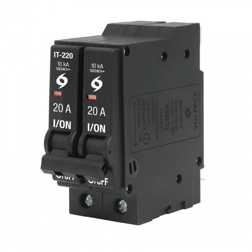 Interruptor termomagnético 2 polos 20 A, Volteck 46704 IT-220